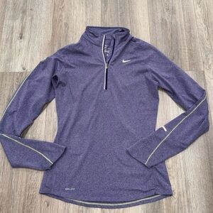 Nike Dri Fit 1/2 Zip in Purple